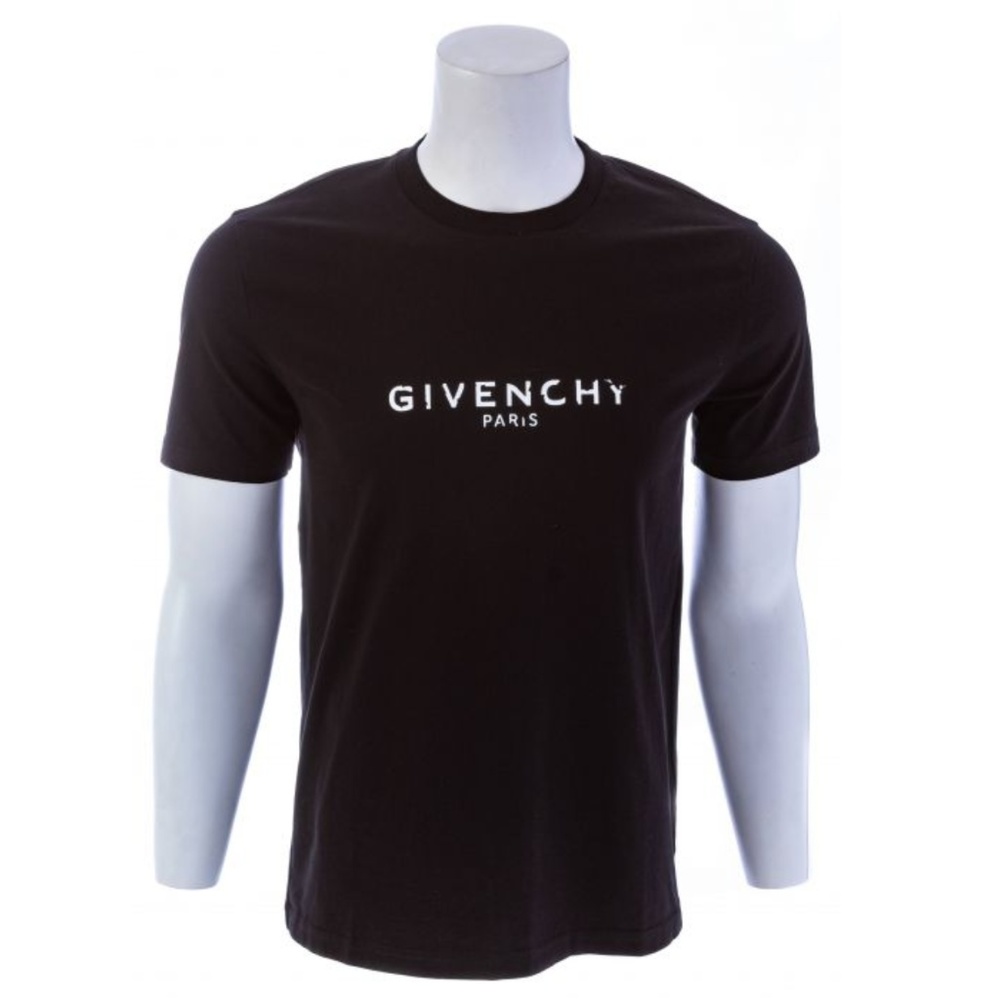 GIVENCHY Vintage Logo Slim Fit T-Shirt Black - Picture 2 of 8